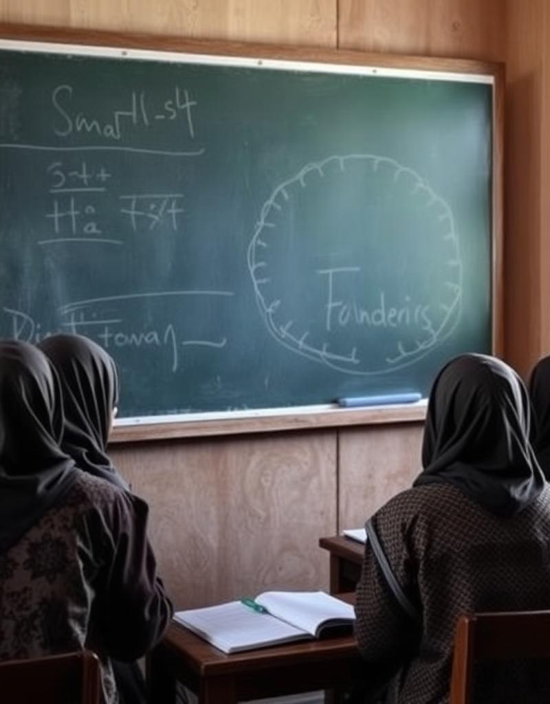 Kelas tambahan bersama santri
